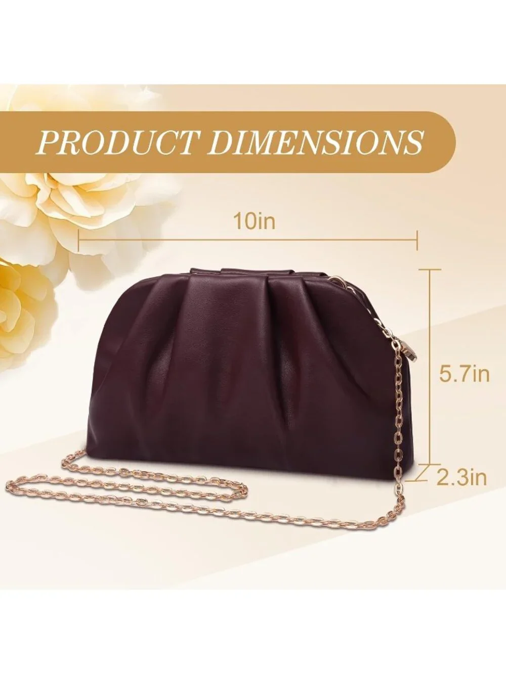 N/A elegant pleated